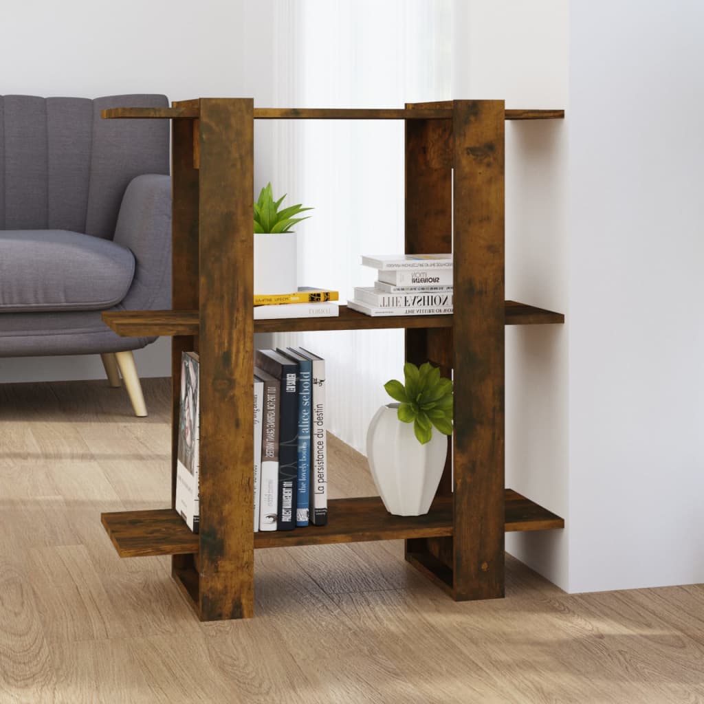 Libreria/Divisorio Rovere Fumo 80x30x87 cm | homemem39