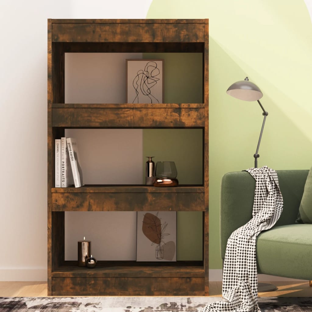 Libreria/Divisorio Rovere Fumo 60x30x103 cm in Truciolato | homemem39