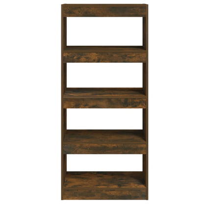Libreria/Divisorio Rovere Fumo 60x30x135 cm Legno Multistrato | homemem39