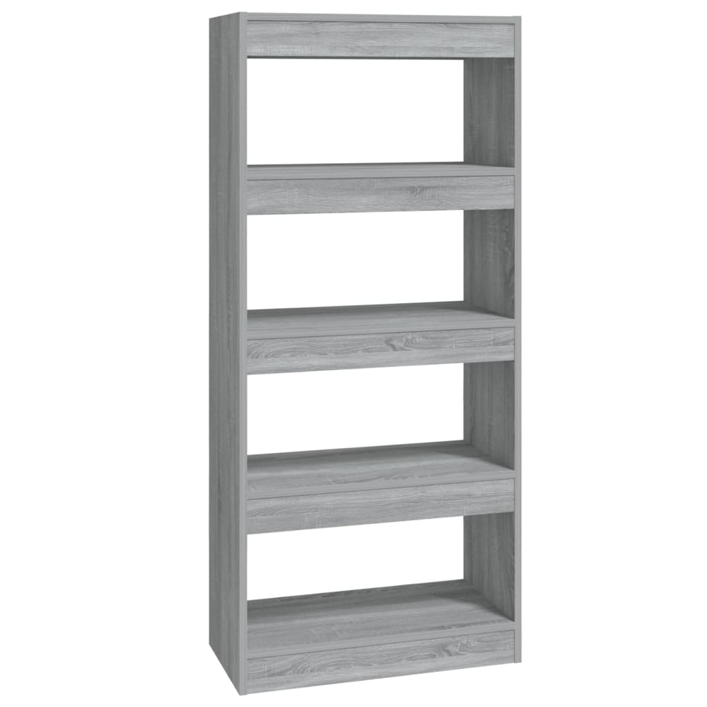 Libreria/Divisorio Grigio Sonoma 60x30x135 cm Legno Multistrato | homemem39
