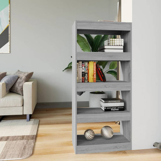 Libreria/Divisorio Grigio Sonoma 60x30x135 cm Legno Multistrato | homemem39