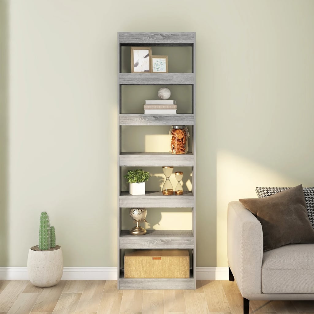 Libreria/Divisorio Grigio Sonoma 60x30x198 cm | homemem39