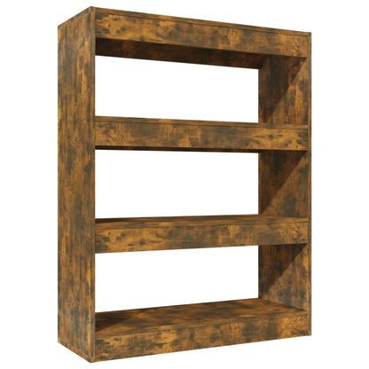 Libreria/Divisorio Rovere Fumo 80x30x103 cm Legno Multistrato | homemem39