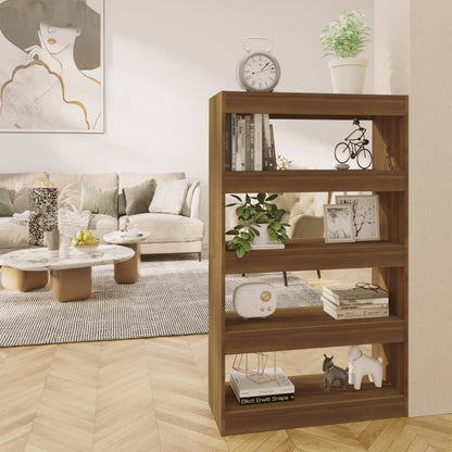 Libreria/Divisorio Rovere Marrone 80x30x135 cm in Truciolato | homemem39
