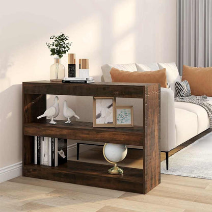 Libreria/Divisorio Rovere Fumo 100x30x72 cm | homemem39