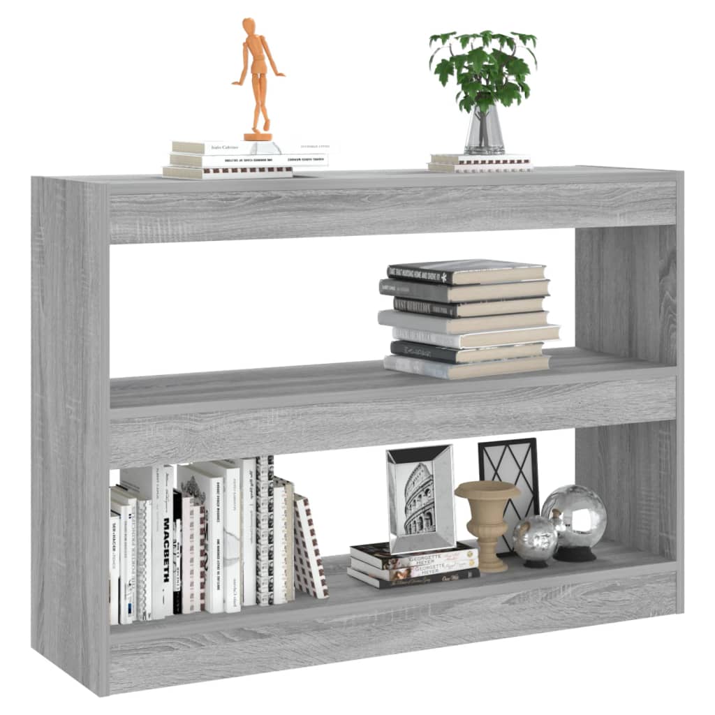Libreria/Divisorio Grigio Sonoma 100x30x72 cm | homemem39