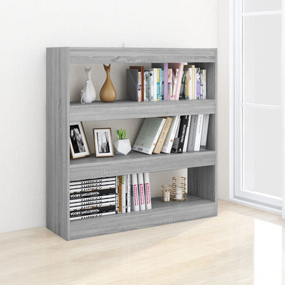 Libreria/Divisorio Grigio Sonoma 100x30x103 cm | homemem39