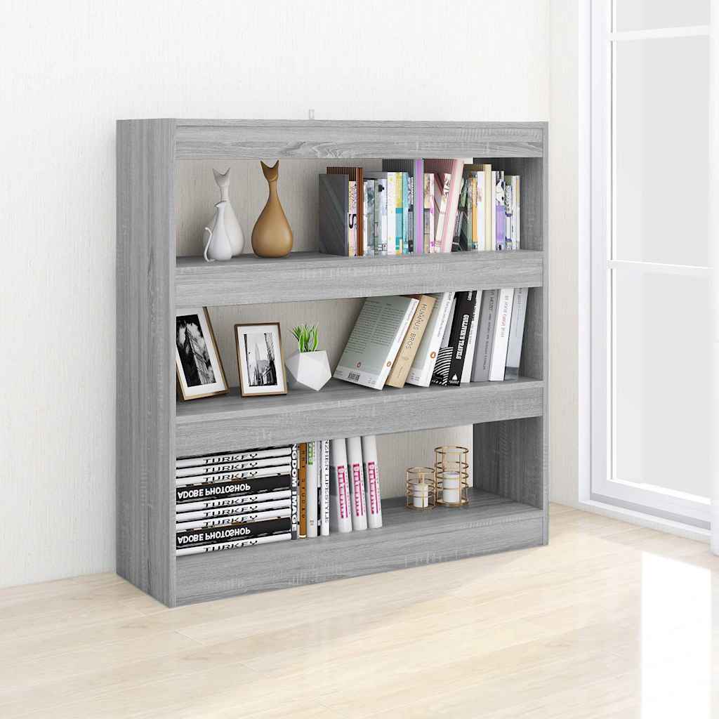 Libreria/Divisorio Grigio Sonoma 100x30x103 cm