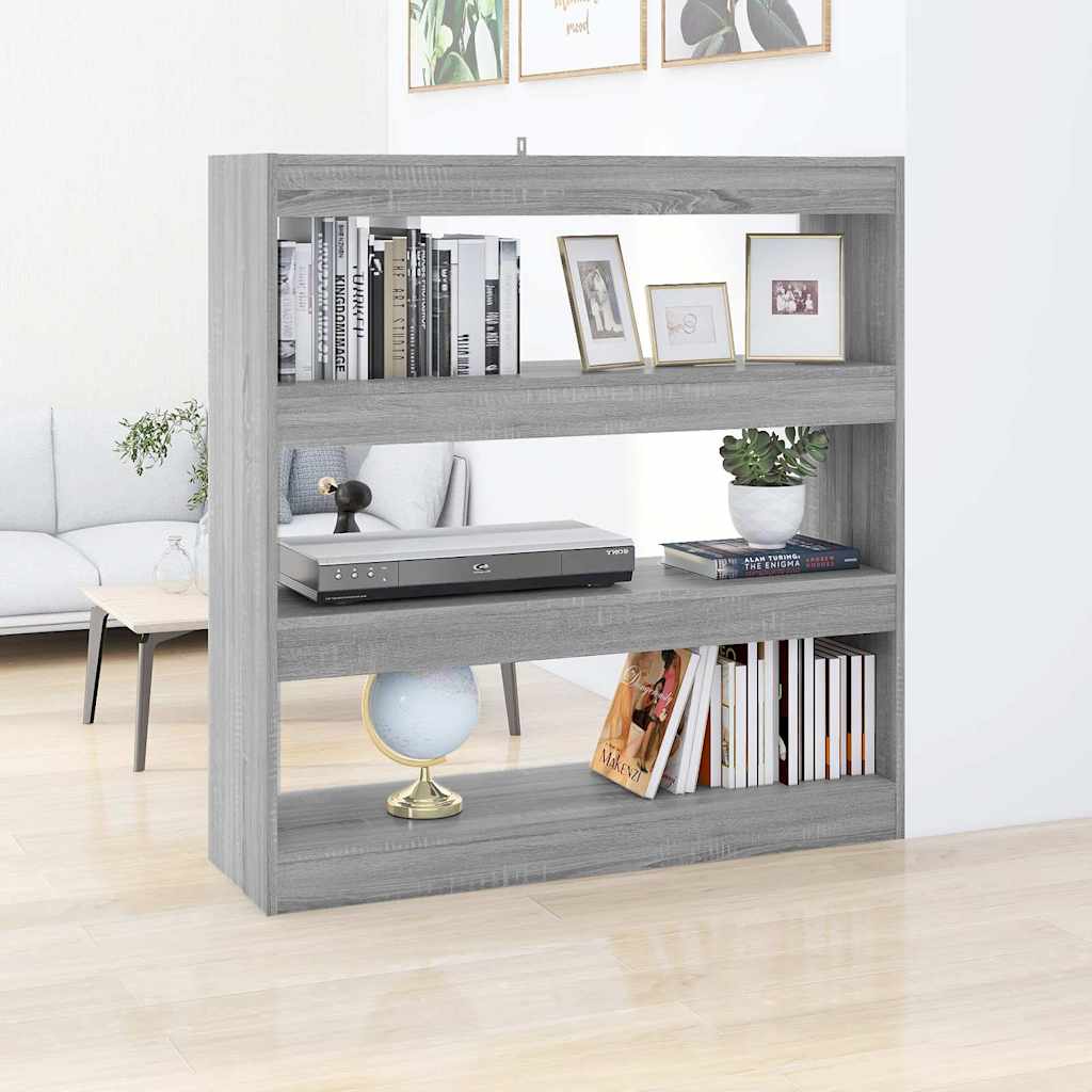 Libreria/Divisorio Grigio Sonoma 100x30x103 cm