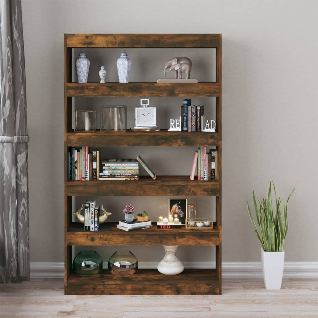 Libreria/Divisorio Rovere Fumo 100x30x166 cm