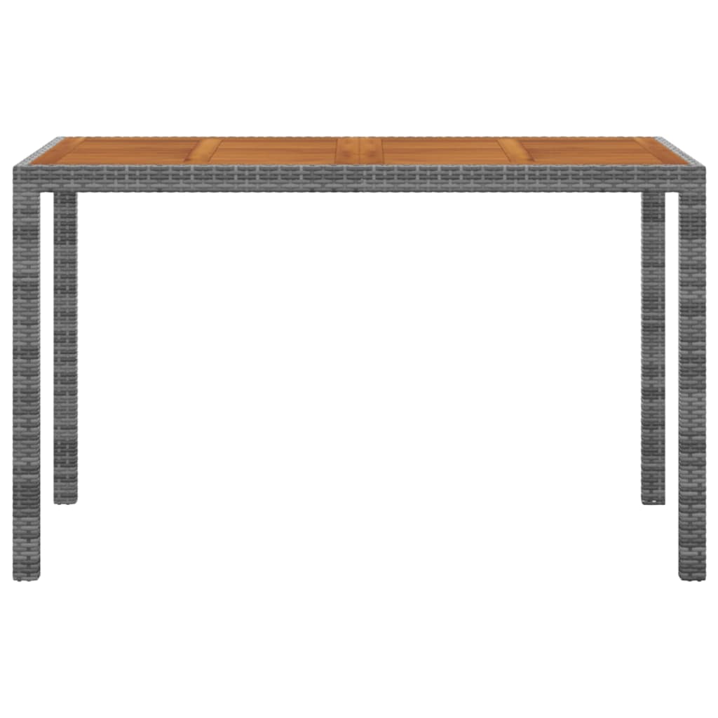 Set da Pranzo da Giardino 3 pz con Cuscini Polyrattan Grigio | homemem39