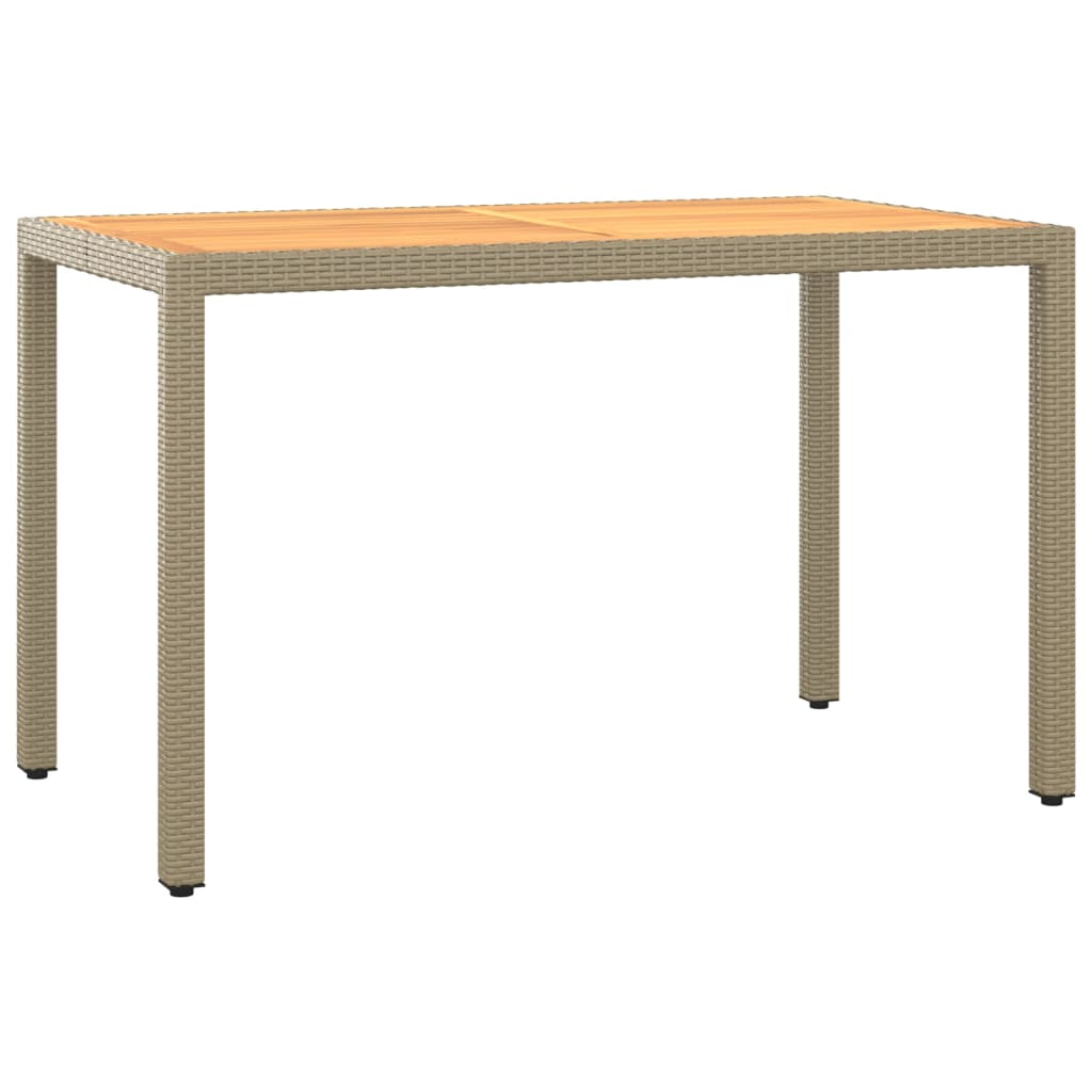 Set da Pranzo da Giardino 5 pz con Cuscini Beige in Polyrattan | homemem39