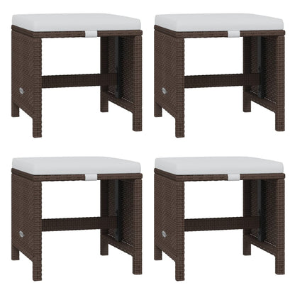 Set da Pranzo per Giardino 21pz con Cuscini in Polyrattan Beige | homemem39