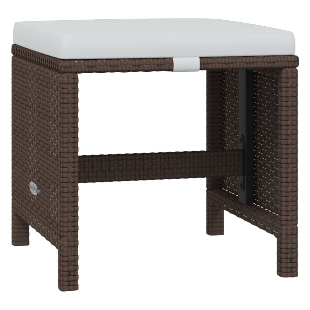 Set da Pranzo per Giardino 21pz con Cuscini in Polyrattan Beige | homemem39
