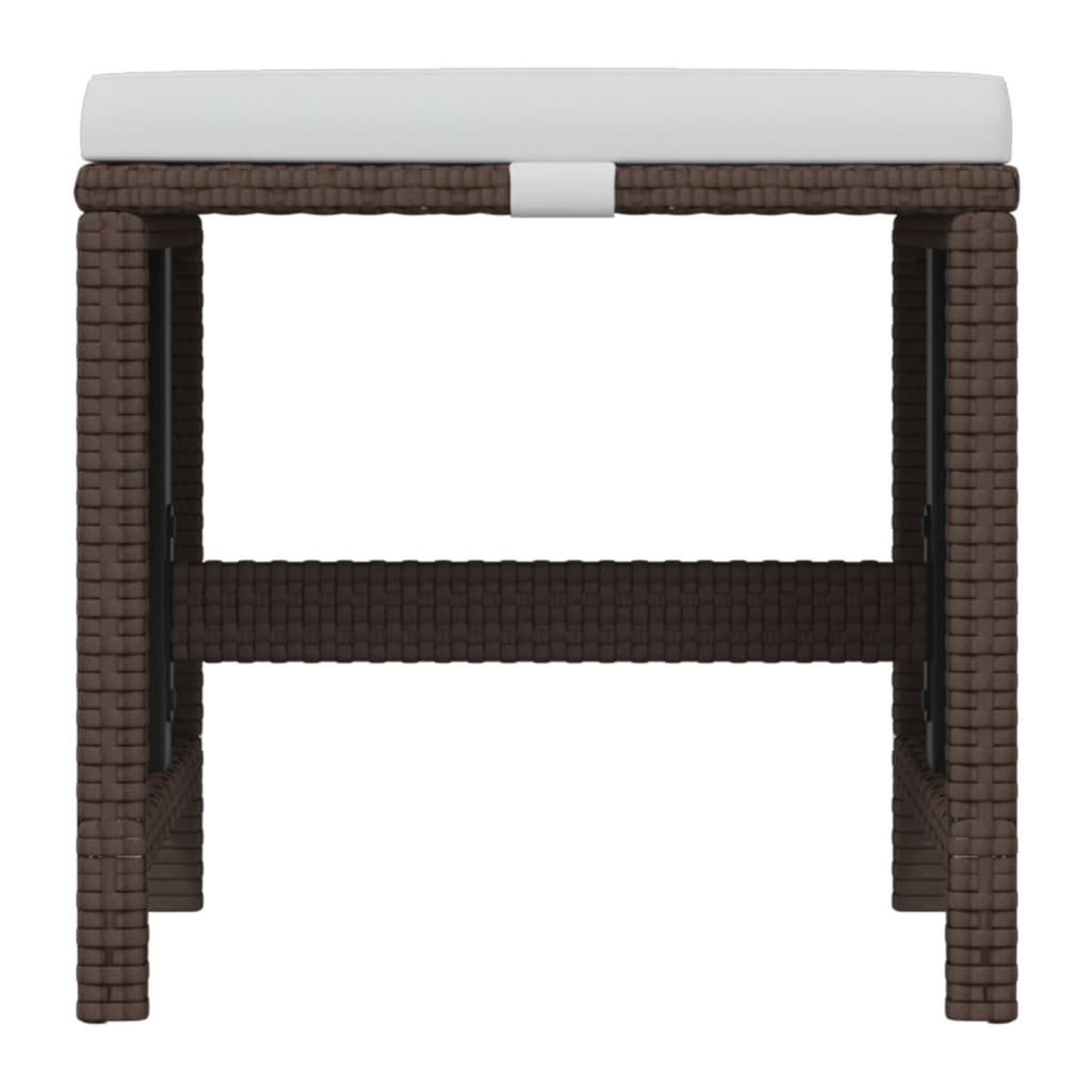 Set da Pranzo per Giardino 21pz con Cuscini in Polyrattan Beige | homemem39