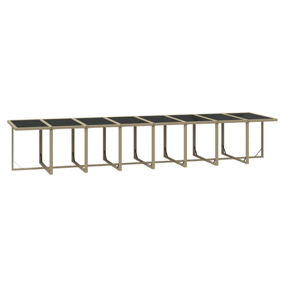 Set da Pranzo per Giardino 21pz con Cuscini in Polyrattan Beige | homemem39