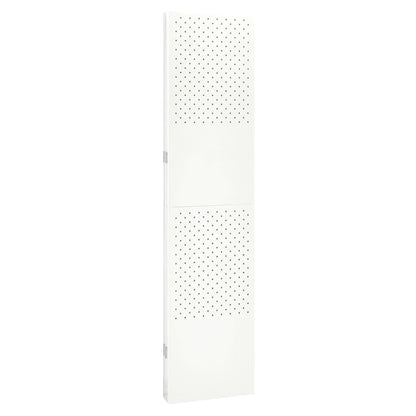 Paravento a 4 Pannelli 2 pz Bianco 160x180 cm in Acciaio | homemem39