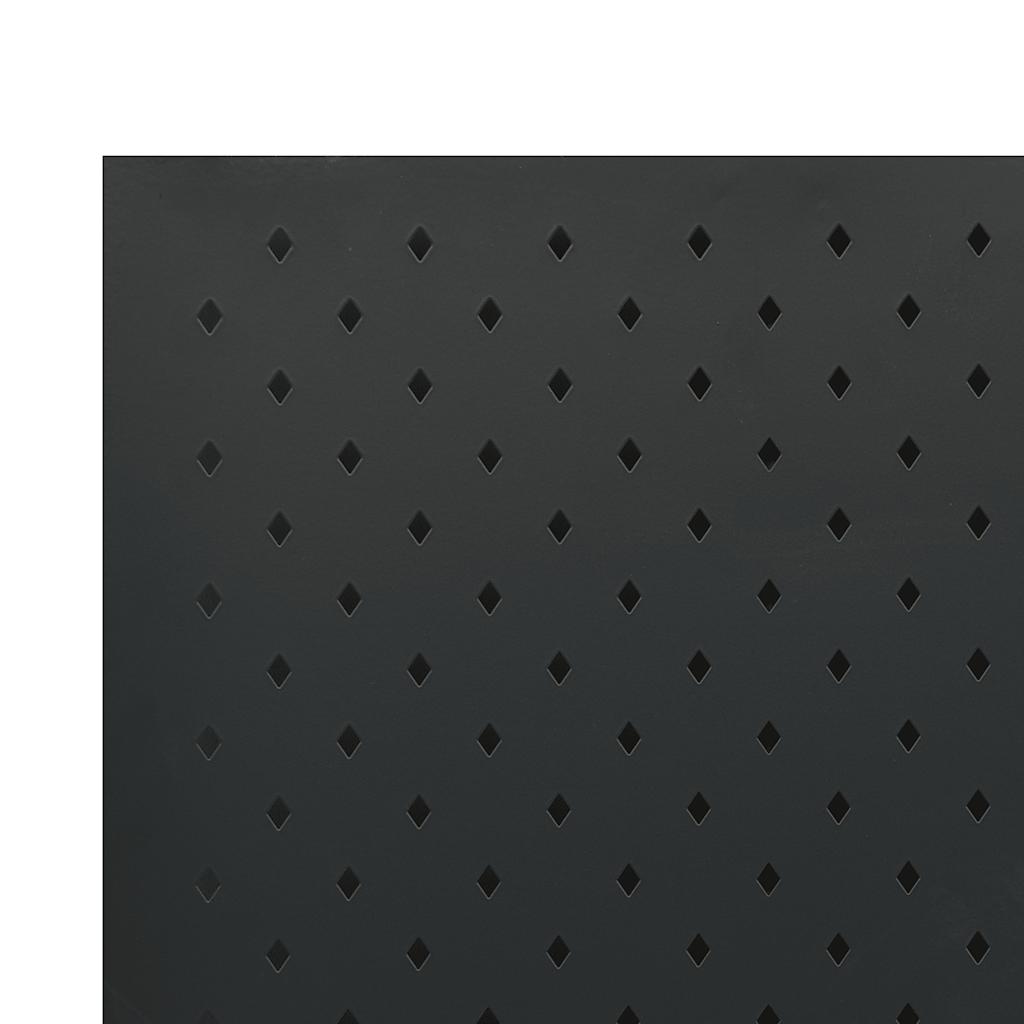 Paravento a 5 Pannelli 2 pz Nero 200x180 cm in Acciaio | homemem39