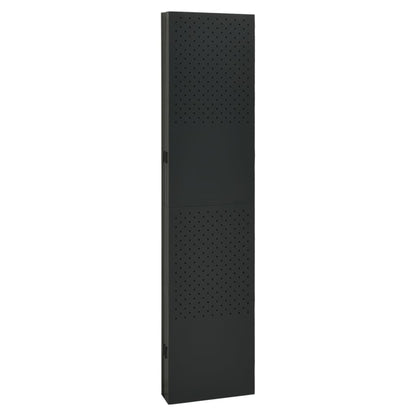 Paravento a 6 Pannelli 2 pz Nero 240x180 cm in Acciaio | homemem39
