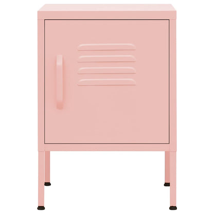 Comodini 2 pz Rosa 35x35x51 cm in Acciaio