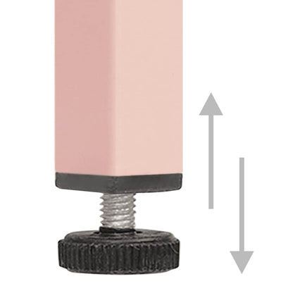 Comodini 2 pz Rosa 35x35x51 cm in Acciaio | homemem39