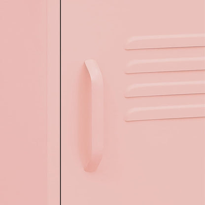 Comodini 2 pz Rosa 35x35x51 cm in Acciaio | homemem39