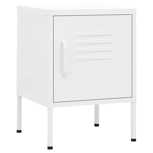 Comodini 2 pz Bianchi 35x35x51 cm in Acciaio
