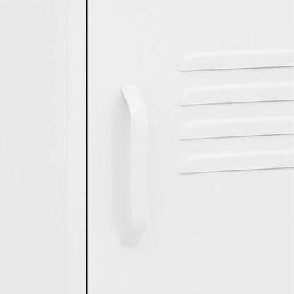 Comodini 2 pz Bianchi 35x35x51 cm in Acciaio - homemem39