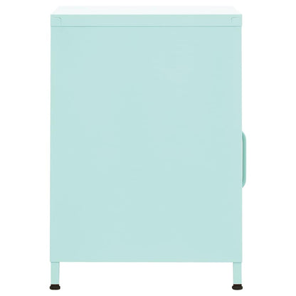 Comodini 2 pz Menta 35x35x51 cm in Acciaio
