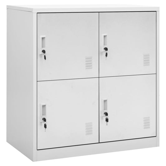 Armadietti con Chiave 5 pz Grigio Chiaro 90x45x92,5 cm Acciaio - homemem39