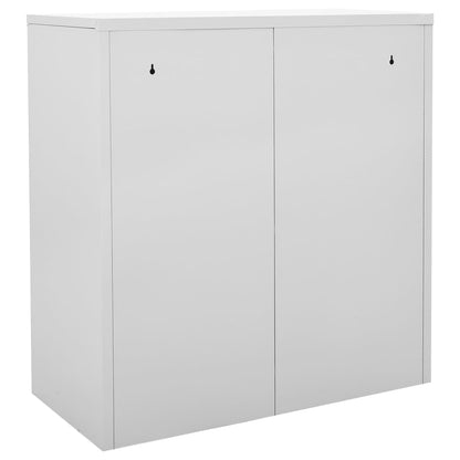 Armadietti con Chiave 5 pz Grigio Chiaro 90x45x92,5 cm Acciaio | homemem39