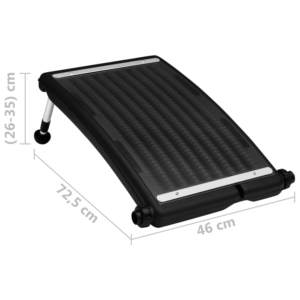 Pannelli Solari Termici Curvi per Piscina 2 pz 72,5x46 cm - homemem39