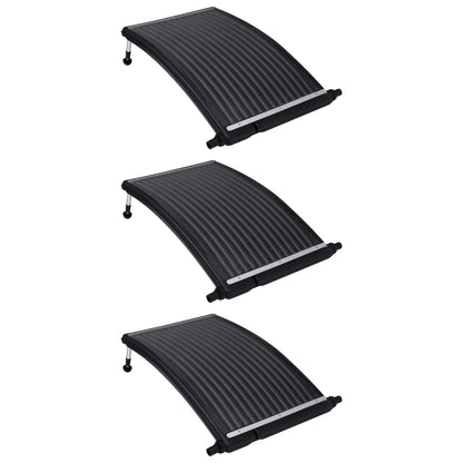 Pannelli Solari Termici Curvi per Piscina 3 pz 110x65 cm - homemem39