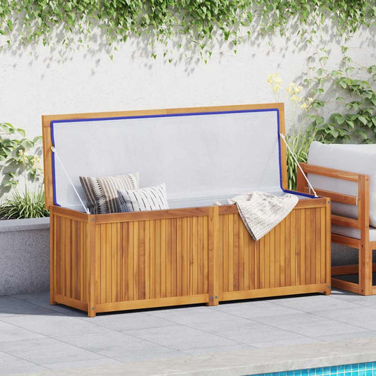 Cassa da Giardino 150x50x55 cm in Legno Massello di Teak - homemem39