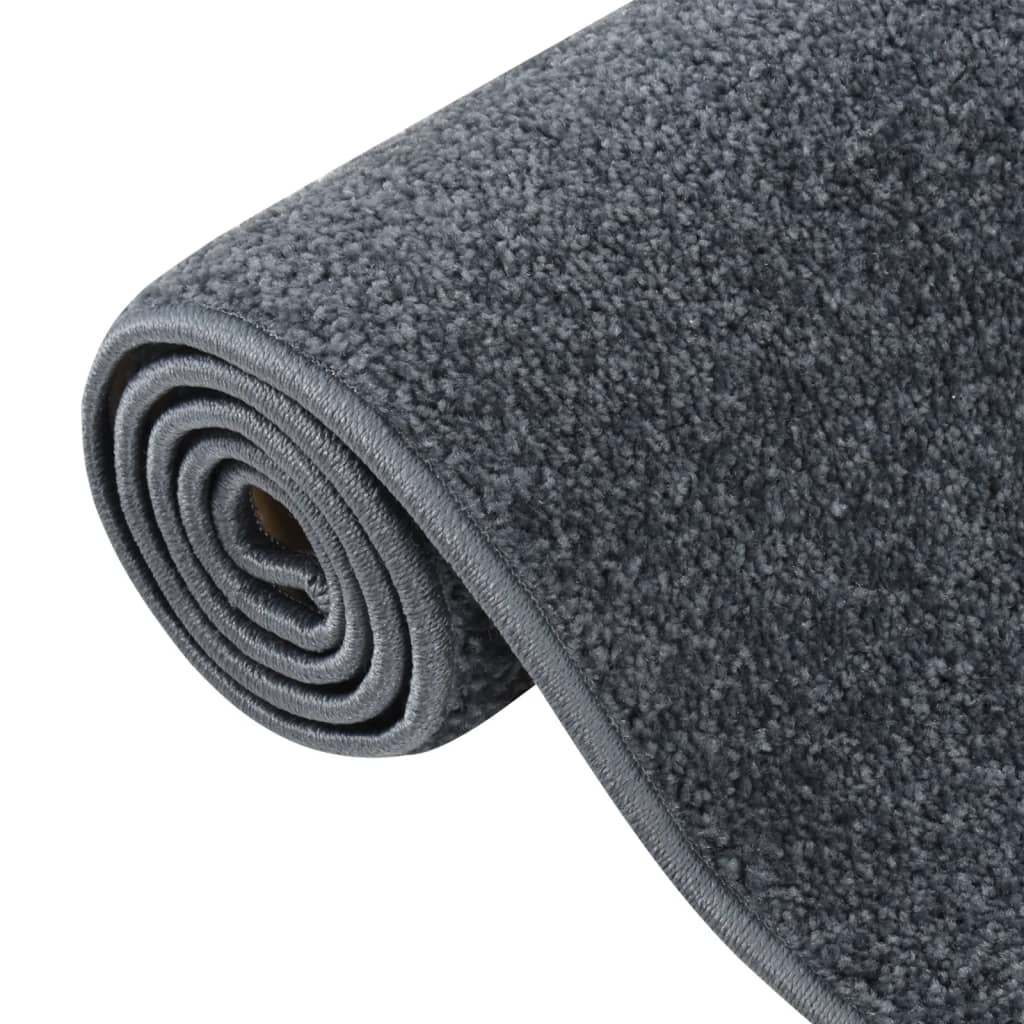 Short Pile Rug 140x200 cm Anthracite