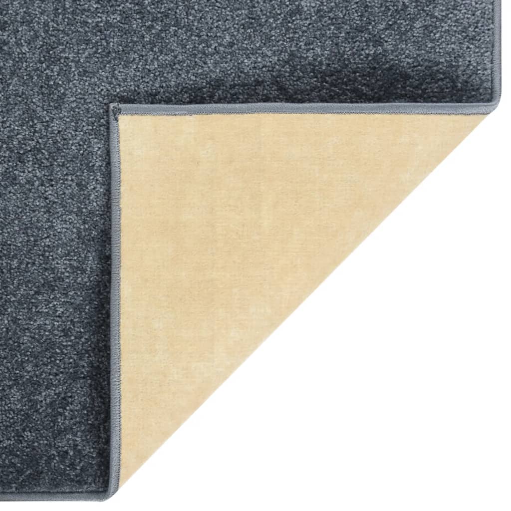 Short Pile Rug 140x200 cm Anthracite