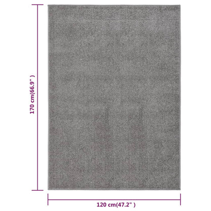 Tappeto a Pelo Corto 120x170 cm Grigio