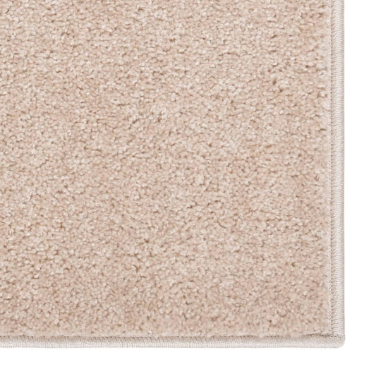 Tappeto a Pelo Corto 140x200 cm Beige Scuro - homemem39