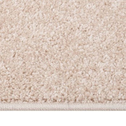 Tappeto a Pelo Corto 140x200 cm Beige Scuro - homemem39