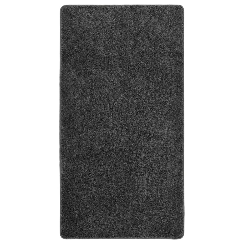 Tappeto Shaggy Grigio Scuro 80x150 cm Antiscivolo - homemem39