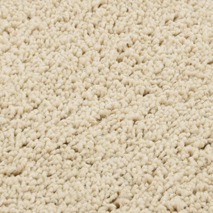 Tappeto Shaggy Crema 80x150 cm Antiscivolo