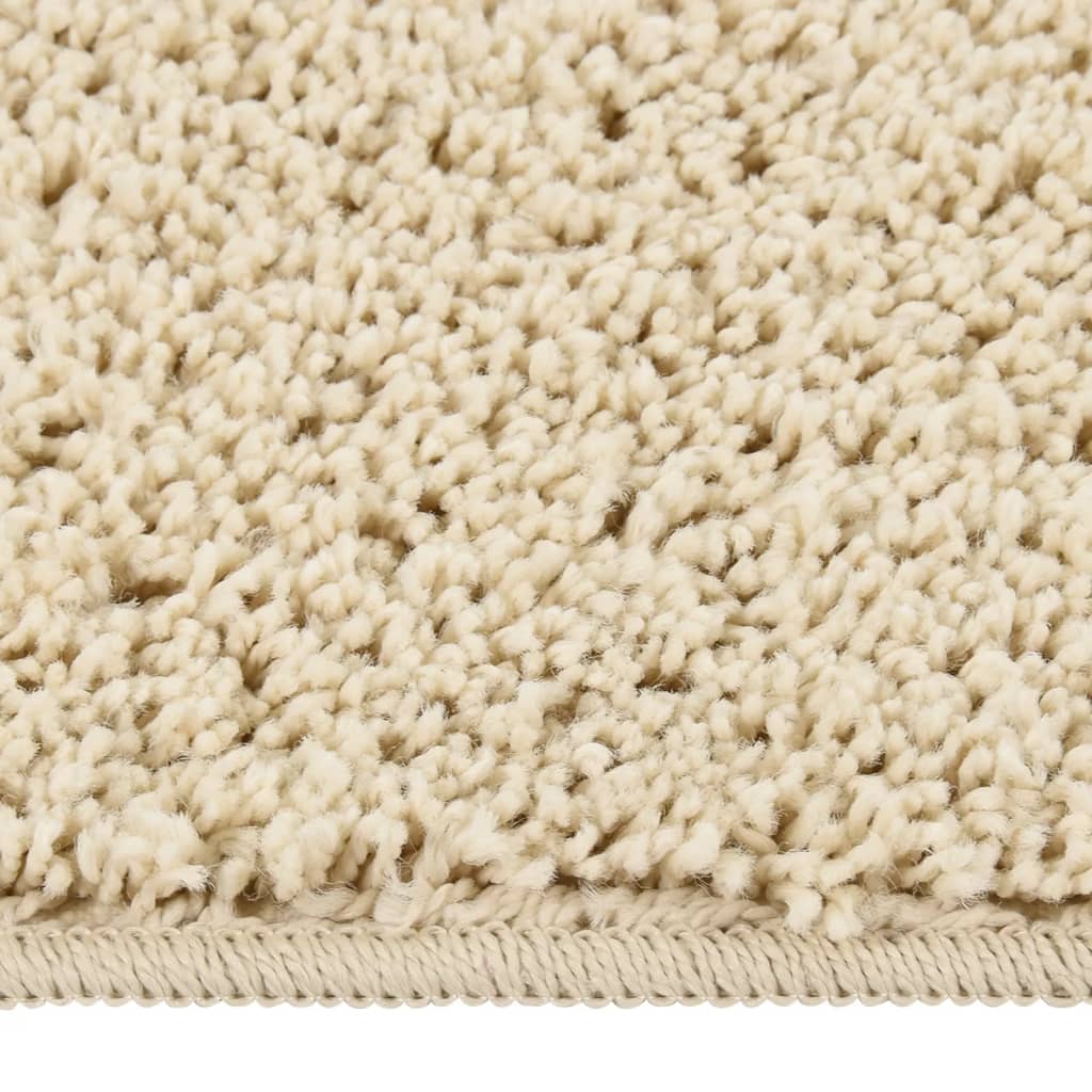 Tappeto Shaggy Crema 200x290 cm Antiscivolo