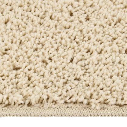 Tappeto Shaggy Crema 200x290 cm Antiscivolo