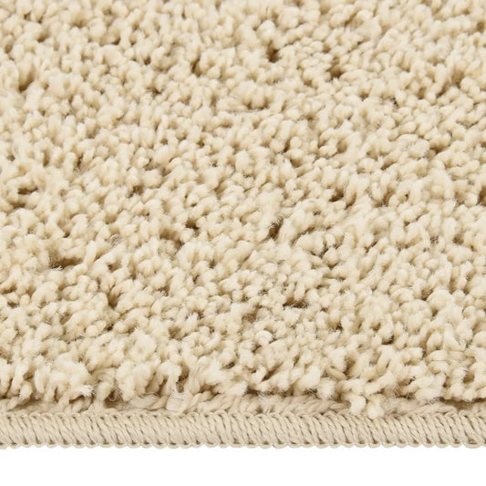 Tappeto Shaggy Crema 200x290 cm Antiscivolo