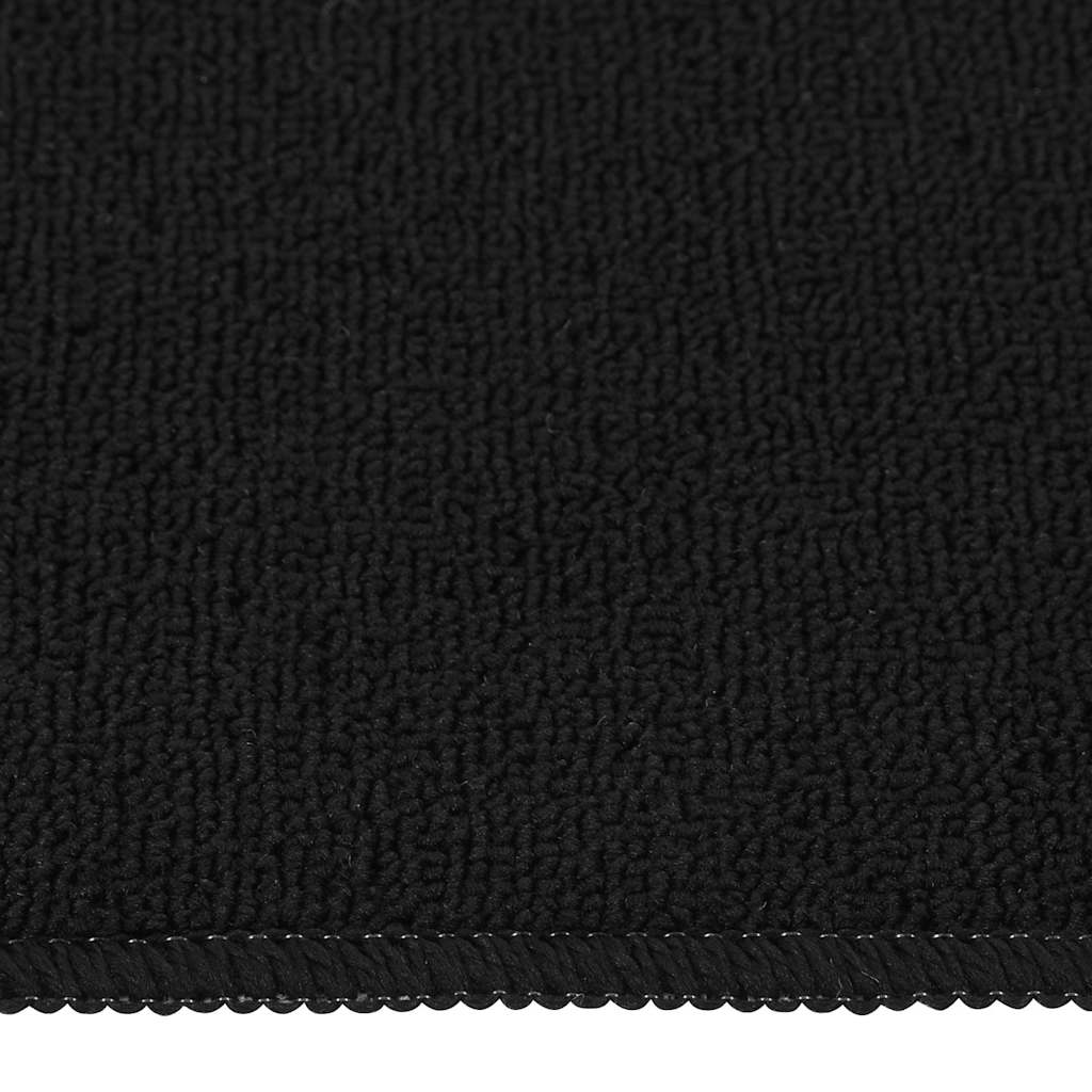 Tappetini per Scale Antiscivolo 15 pz 75x20cm Neri Rettangolari | homemem39