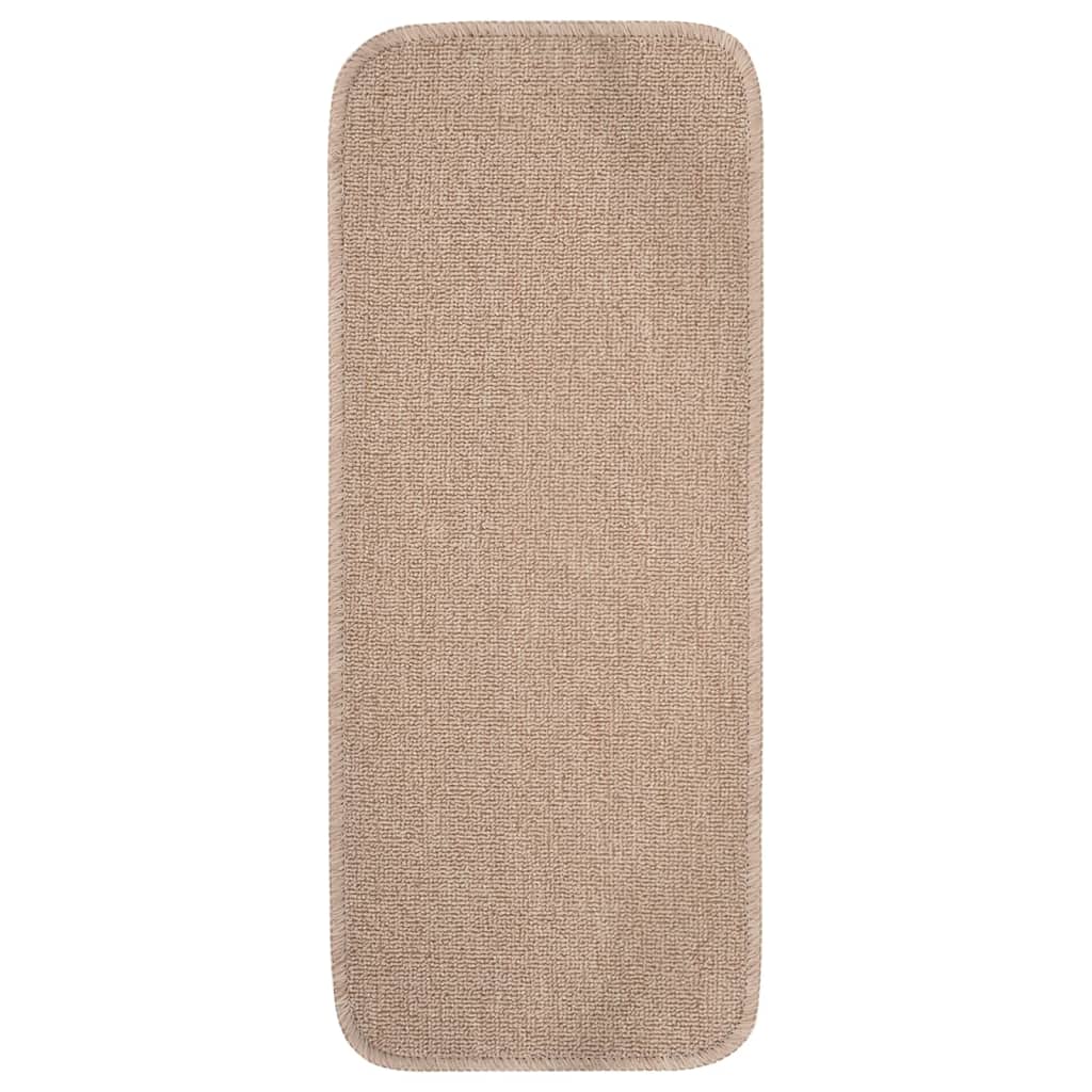 Tappetini Scale 15 pz 60x25 cm Beige Antiscivolo Rettangolari | homemem39