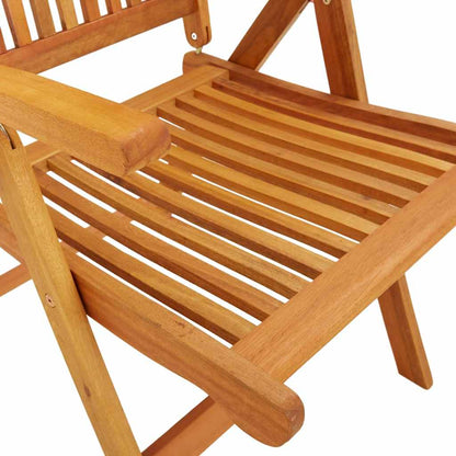 Sedie da Giardino Pieghevoli 2pz in Legno Massello di Eucalipto | homemem39