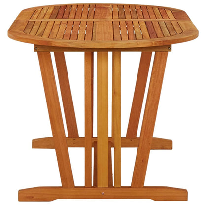 Tavolo da Giardino 160x85x75 cm in Legno Massello di Eucalipto - homemem39