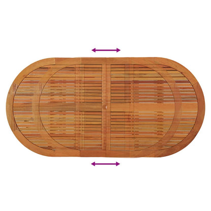 Tavolo da Giardino 200x100x75 cm in Legno Massello di Eucalipto
