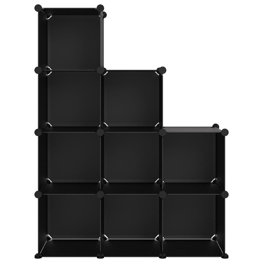 Organizzatore Portaoggetti con 9 Cubi Nero in PP - homemem39